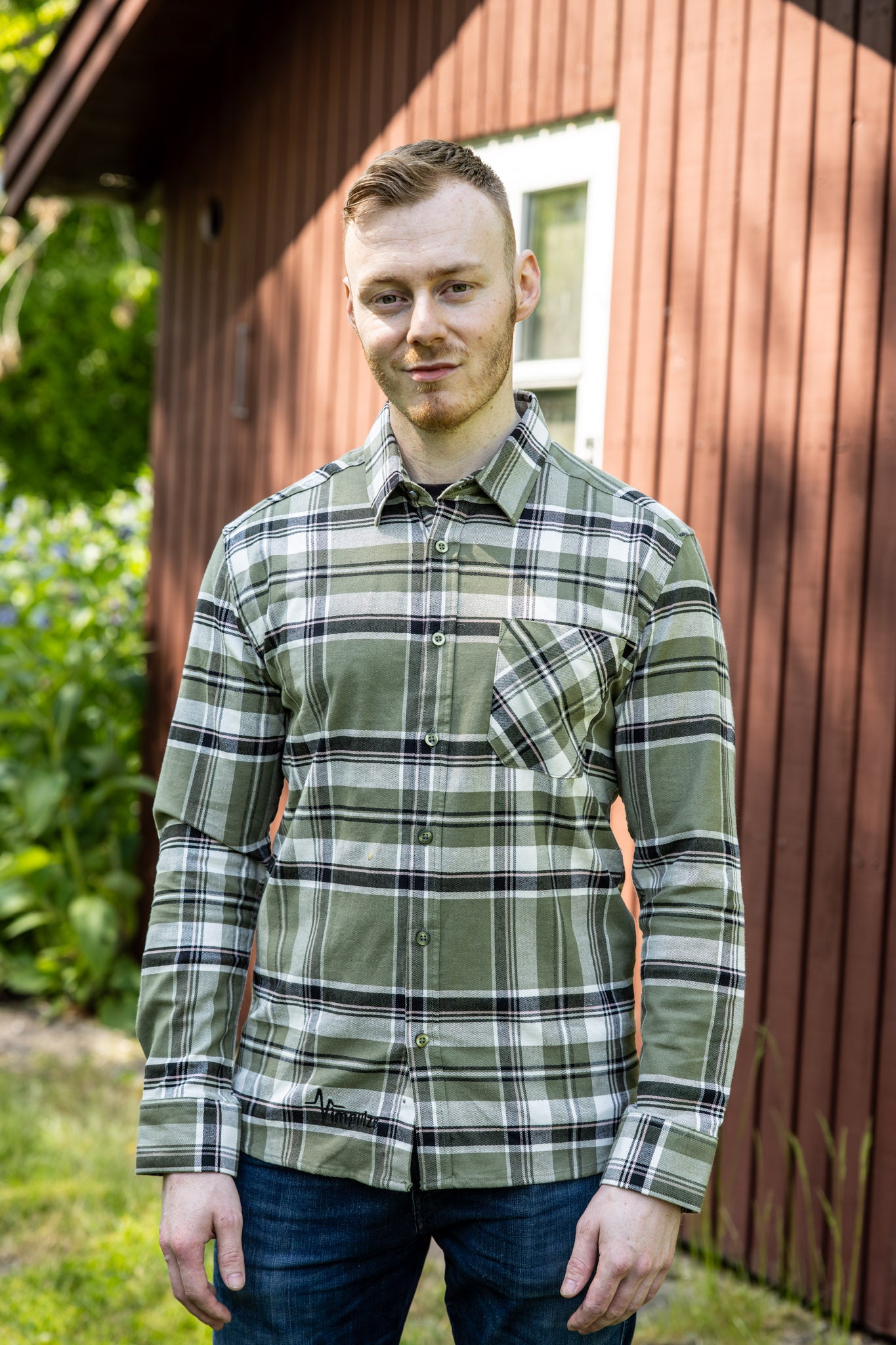 2. Sorting Breathable Lumberjack Shirt Men - Green