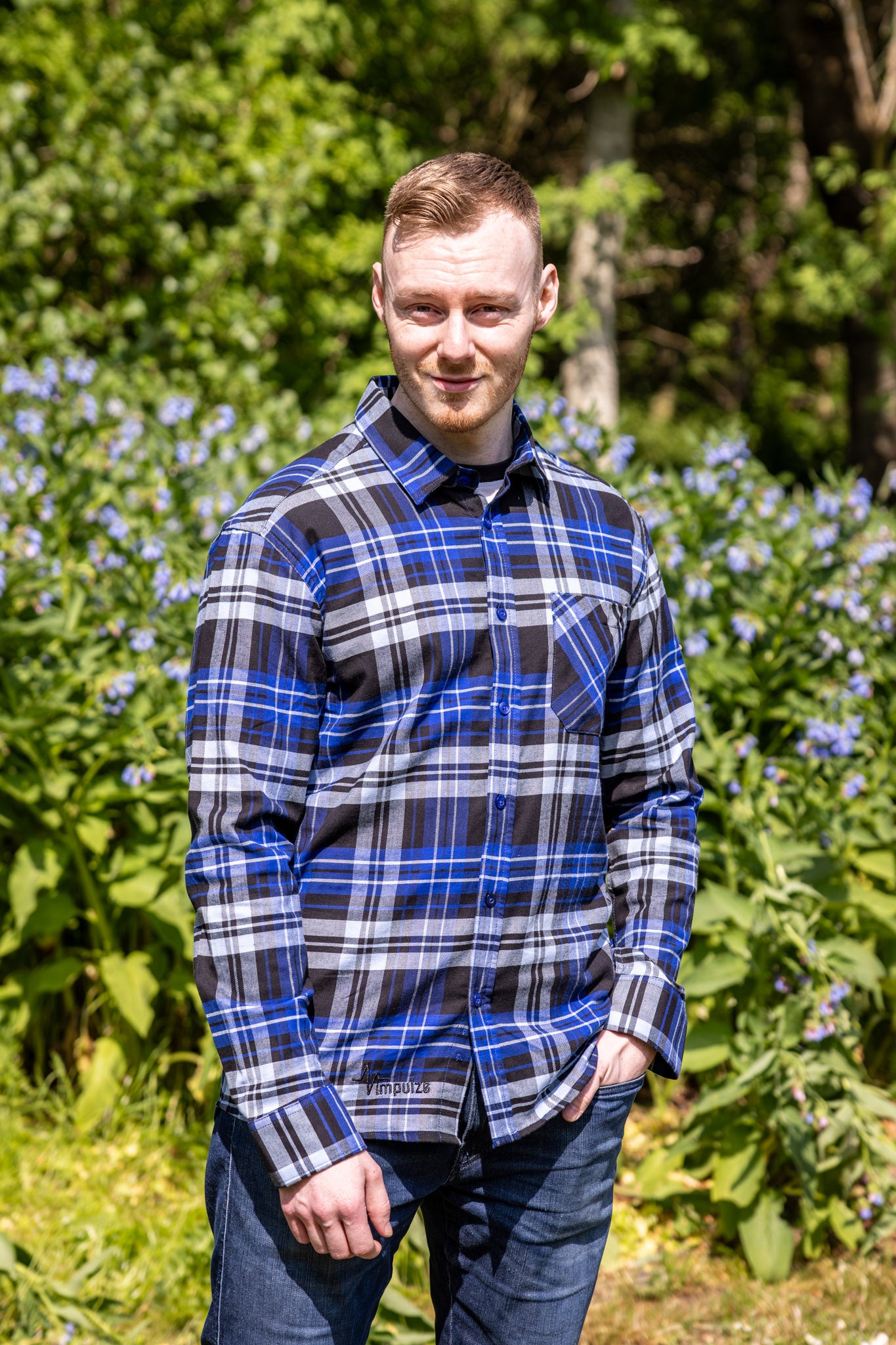 2. Sorting Breathable Lumberjack Shirt Men - Blue