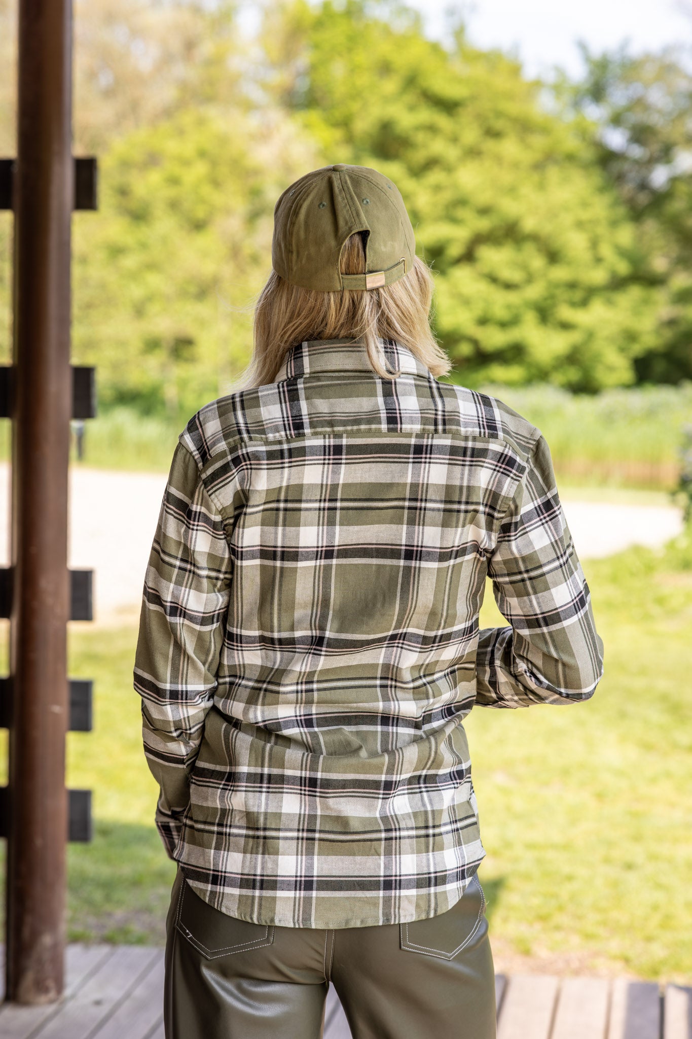 2. Sorting Breathable Lumberjack Shirt Women - Green