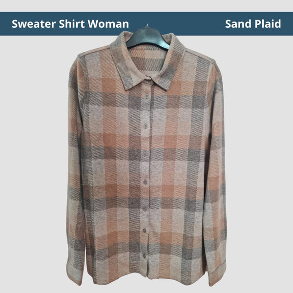 Sweater Skjorte Dame - Sand